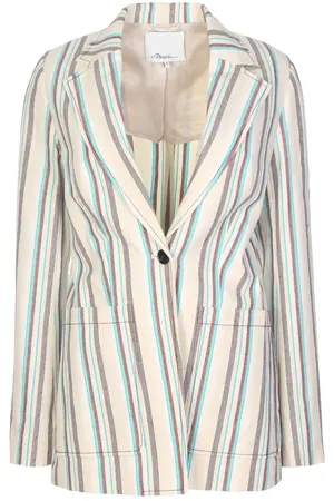 Пиджак хлопковый в полоску PHILLIP LIM