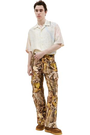 Брюки карго с монопринтом