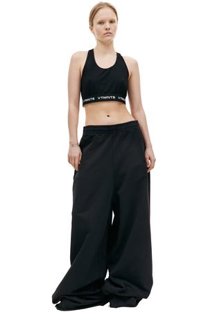 Черные широкие брюки