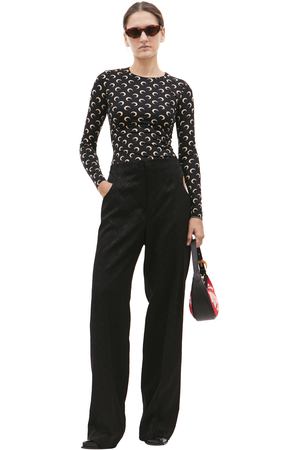 Прямые брюки с вырезами