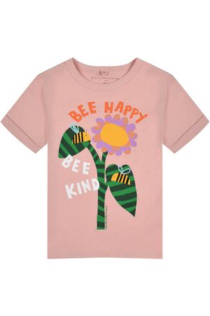 Футболка с принтом "цветок и пчёлы" Stella McCartney