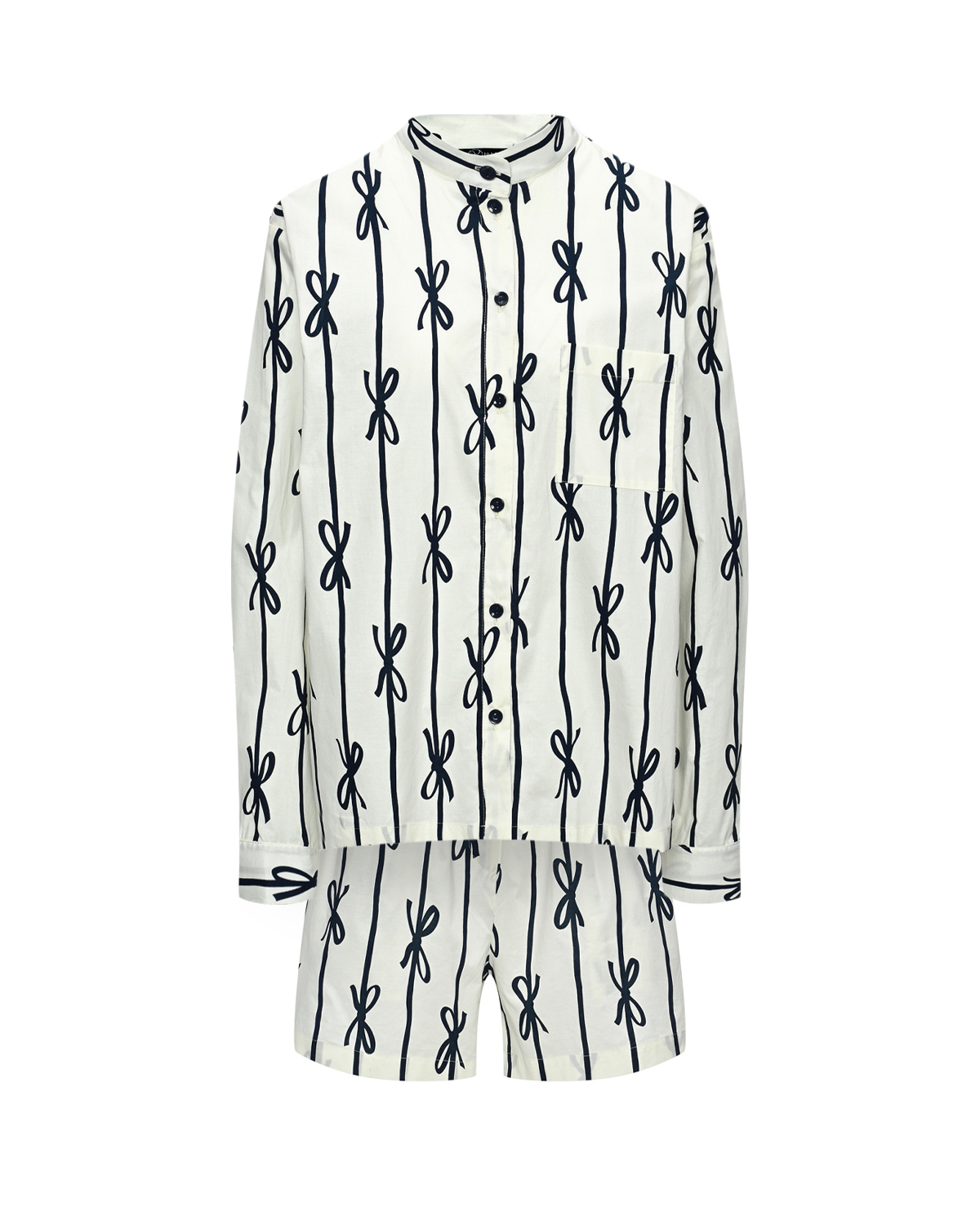 Где купить Комплект рубашка+шорты, принт бантики Dan Maralex Dan Maralex 