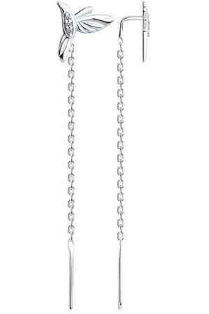 Серьги SOKOLOV из серебра с фианитами