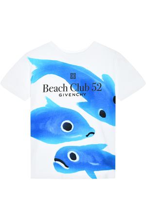 Футболка с принтом "рыбы" Givenchy