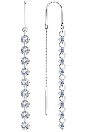 Серьги SOKOLOV из серебра с фианитами