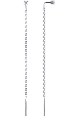 Серьги SOKOLOV из серебра с фианитами