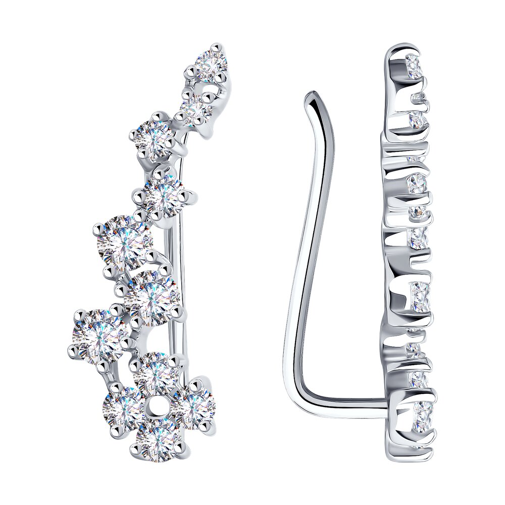 Где купить Серьги SOKOLOV из серебра с фианитами Sokolov 