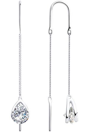 Серьги SOKOLOV из серебра с фианитами