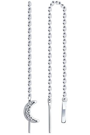 Серьги SOKOLOV из серебра с фианитами