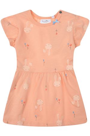 Платье с принтом "зайцы" Sanetta Kidswear