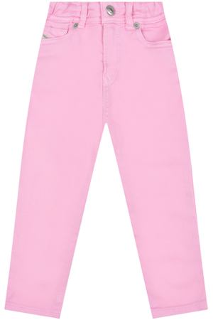 Розовые джинсы с поясом на резинке Diesel