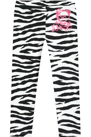 Леггинсы с принтом "зебра" Moschino