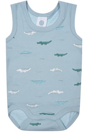 Боди-майка с принтом "крокодилы" Sanetta