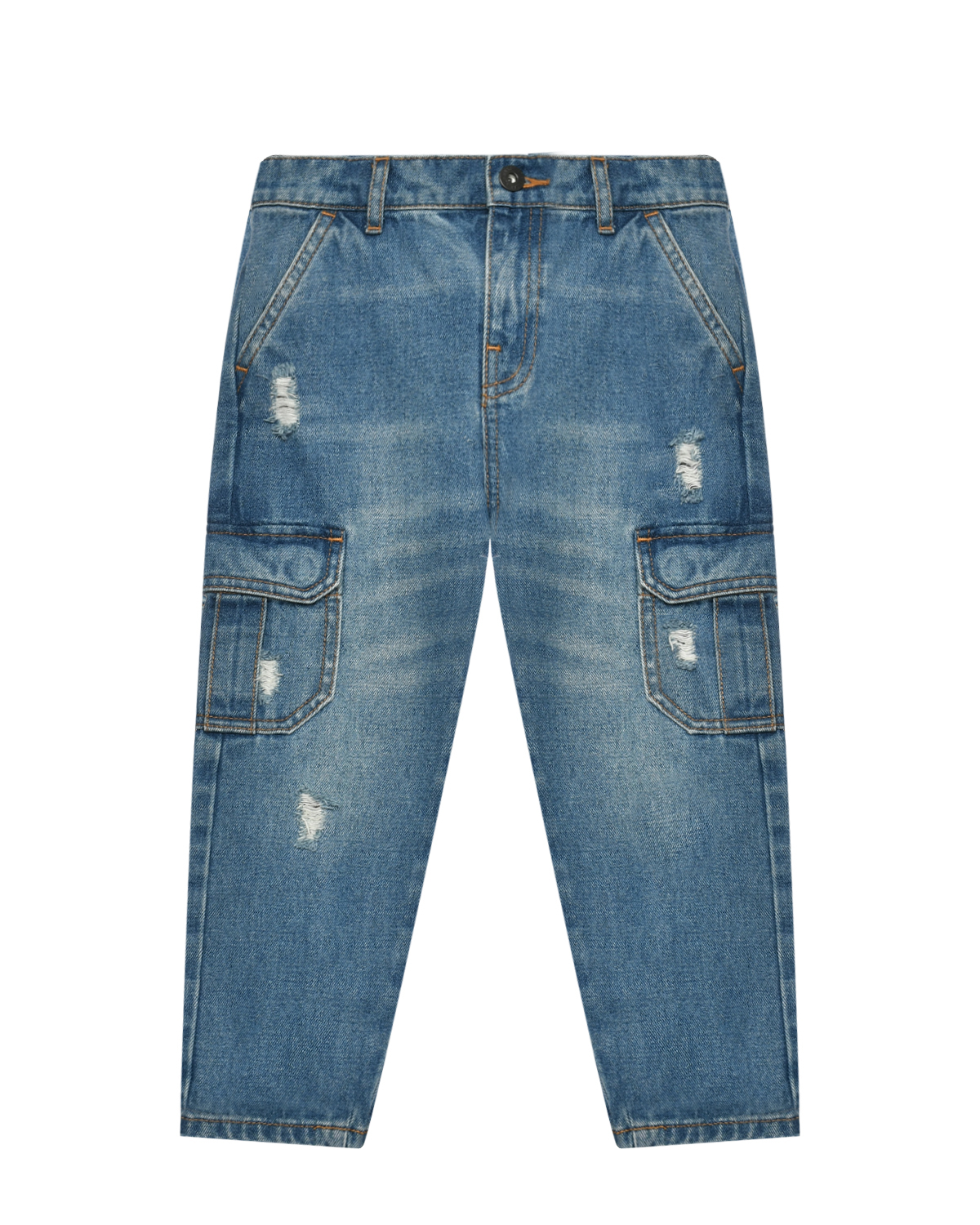 Где купить Джинсы с карманами-карго Moschino Moschino 