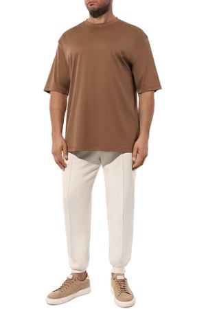 Джоггеры из кашемира и хлопка Brunello Cucinelli