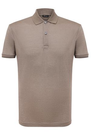 Поло изо льна и хлопка Kiton