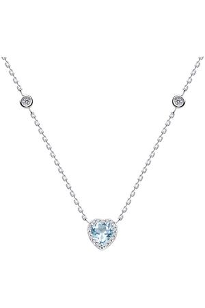 Колье SOKOLOV из серебра с топазом и фианитами