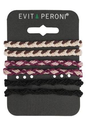 Резинки для волос в наборе, бордовый EVITA PERONI