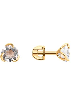 Серьги SOKOLOV из золота с горным хрусталем