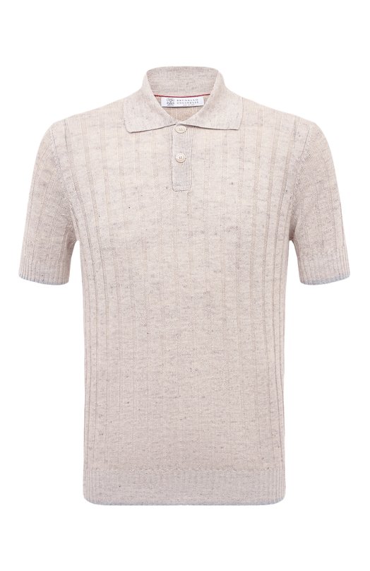 Где купить Поло изо льна и хлопка Brunello Cucinelli Brunello Cucinelli 