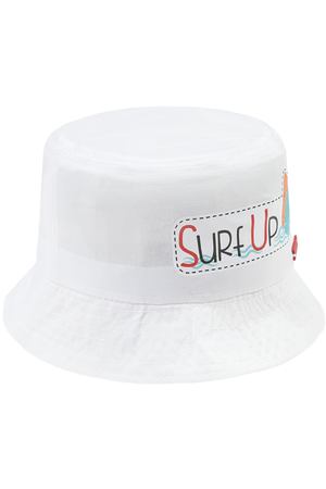 Белая панама с принтом "Surf Up" Il Trenino