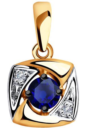 Подвеска SOKOLOV из золота с бриллиантами и корундом