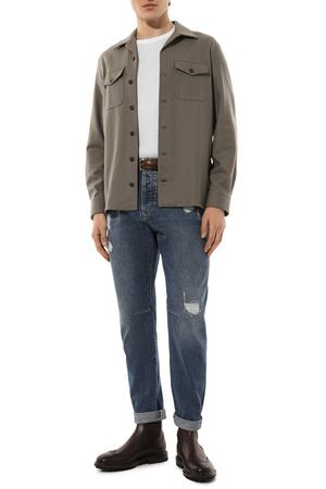 Шерстяная куртка-рубашка Brunello Cucinelli