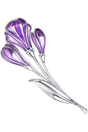 Брошь SOKOLOV из серебра с эмалью