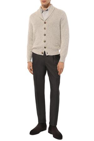 Брюки из хлопка и кашемира Brunello Cucinelli