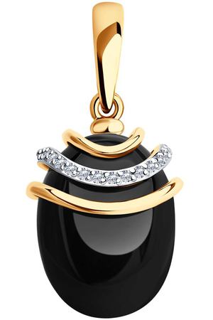 Подвеска SOKOLOV из золота с агатом и фианитами