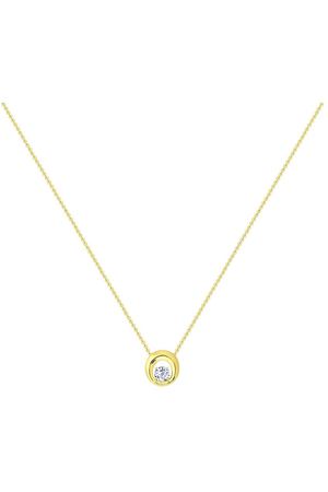 Колье SOKOLOV из желтого золота с фианитом