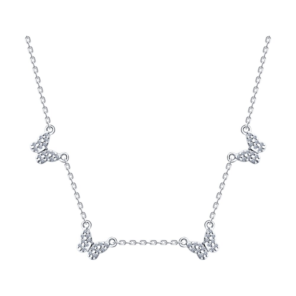 Где купить Колье SOKOLOV из серебра с фианитами Sokolov 