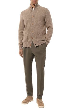 Брюки из хлопка и шерсти Brunello Cucinelli