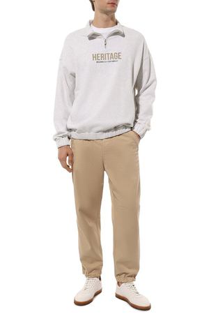 Хлопковые брюки Brunello Cucinelli