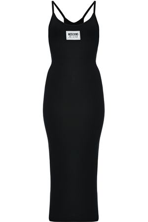 Трикотажное черное платье Mo5ch1no Jeans