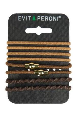 Резинки в наборе, коричневый EVITA PERONI