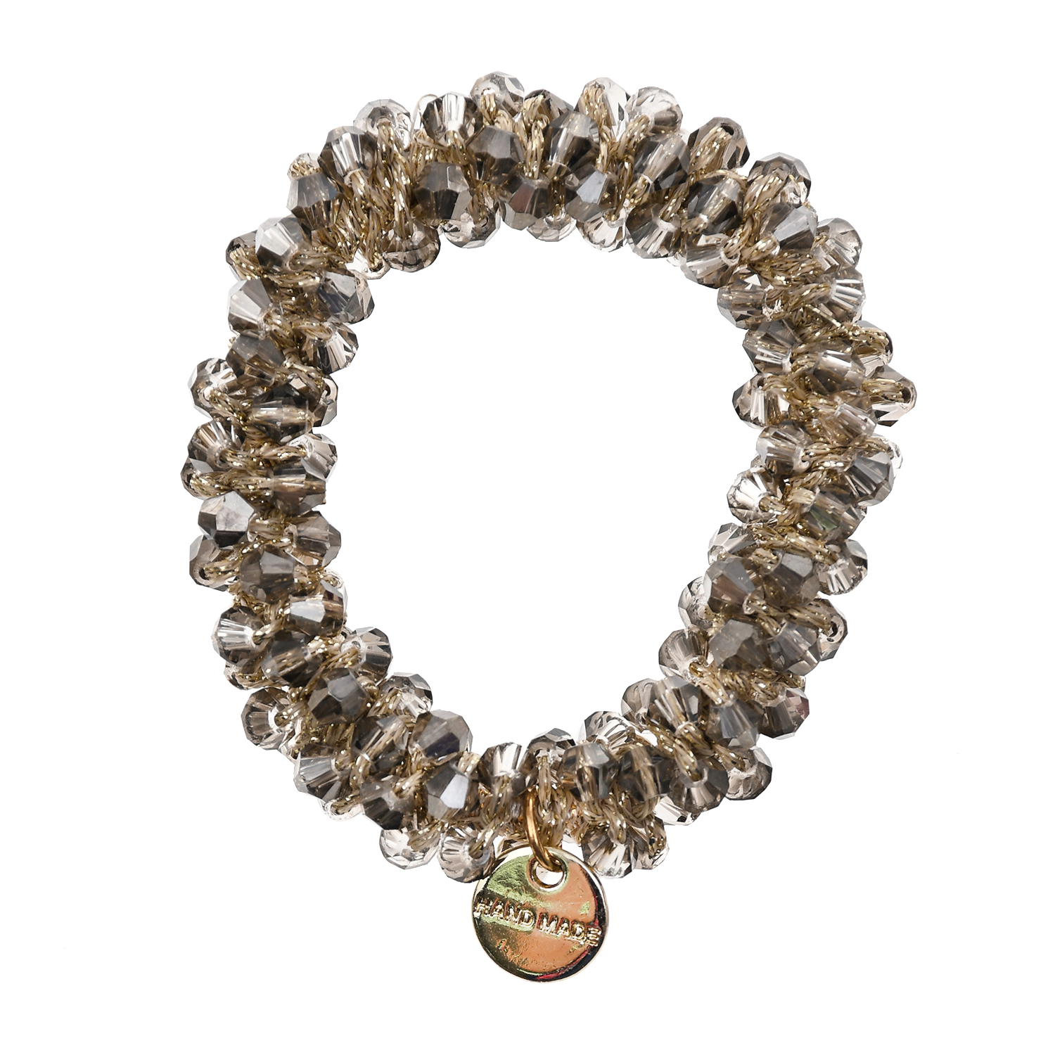 Где купить Резинка для волос с бисером, хаки Rena Chris Rena Chris 