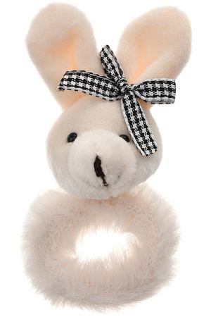 Меховая резинка для волос "Зайчик", белая Rena Chris