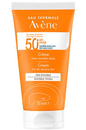 AVENE Солнцезащитный крем SPF 50+ без отдушек Very High Protection Fragrance-free Cream
