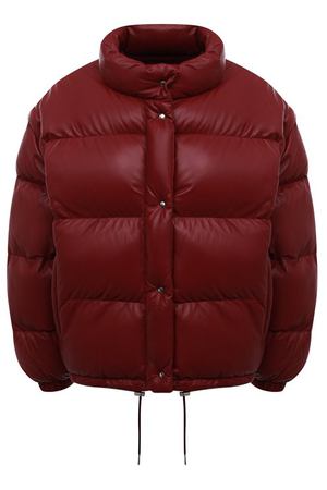 Кожаный пуховик Prada