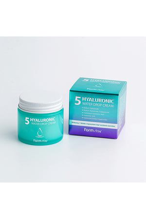 FARMSTAY Крем для лица суперувлажняющий с гиалуроновым комплексом Hyaluronic 5 Water Drop Cream