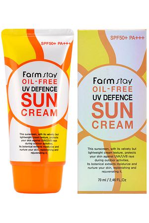 FARMSTAY Крем для лица Солнцезащитный без содержания масел SPF50+ PA+++ Oil-Free UV Defence Sun Cream