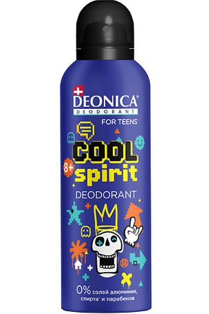 Deonica DEONICA Спрей дезодорант детский Cool Spirit защищает от запахов до 24 часов 125