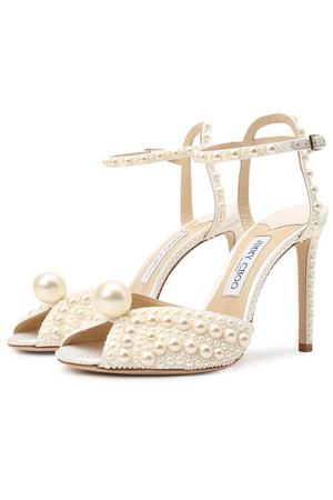 Текстильные босоножки Sacora 100 Jimmy Choo