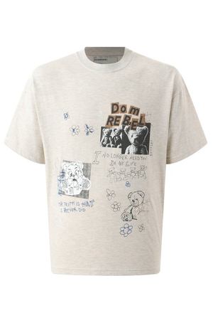 Хлопковая футболка DOMREBEL