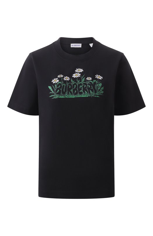 Где купить Хлопковая футболка Burberry Burberry 