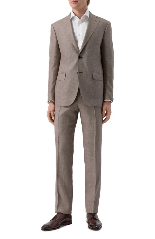 Где купить Костюм из шерсти и льна Corneliani Corneliani 