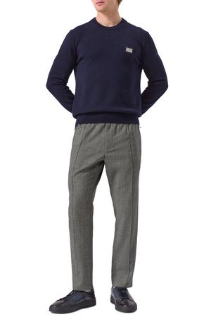 Брюки из шерсти и хлопка Dolce & Gabbana