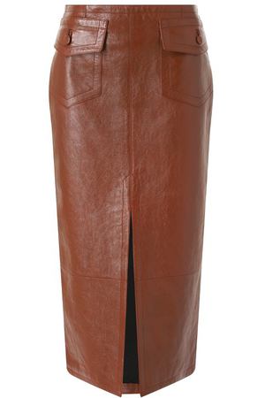 Кожаная юбка Chloé