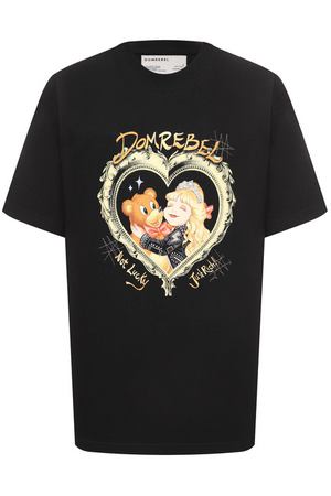Хлопковая футболка DOMREBEL